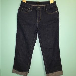 Like New Talbots cropped roll cuff jeans